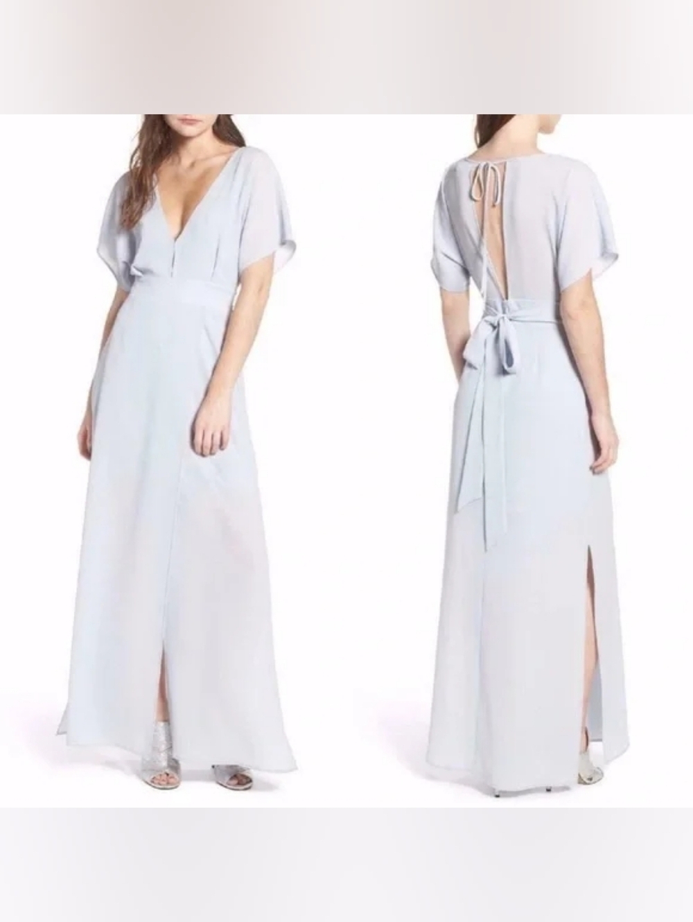 NWT WAYF Chiffon Maxi Dress